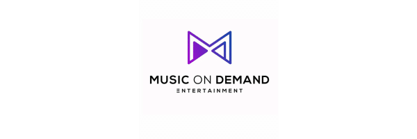 Stylized logo for music entertainment