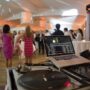 Wedding reception with DJ and dancing.