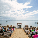 Wedding ceremony by the lake
