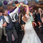 Wedding reception dance floor celebration