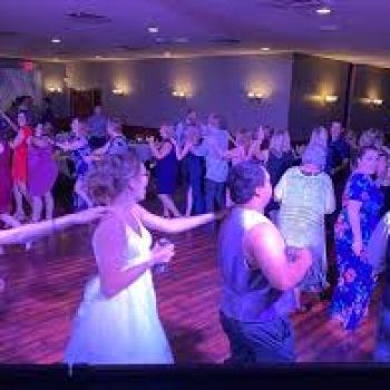People dancing at a lively event